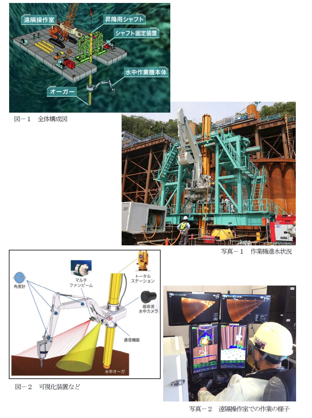 シャフト式遠隔操縦水中作業機（第19回国土技術開発賞　入賞）